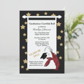 Schwarzer Goldpanzerkrebs/-hummer hat Abschluss in Einladung (Stehend Vorderseite)