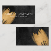 Schwarzer Goldrausch Visitenkarte (Vorne/Hinten)