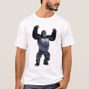 Schwarzer Gorilla-Affe T-Shirt