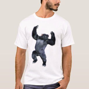 Schwarzer Gorilla-Affe T-Shirt