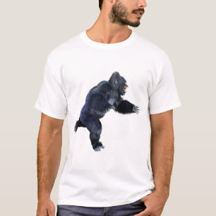 Schwarzer Gorilla-Affe T-Shirt