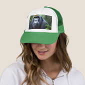 Schwarzer Gorilla im Dschungel, Truckerkappe (Beispiel)