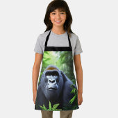 Schwarzer Gorilla, Kinder Full Print Schürze (Insitu)