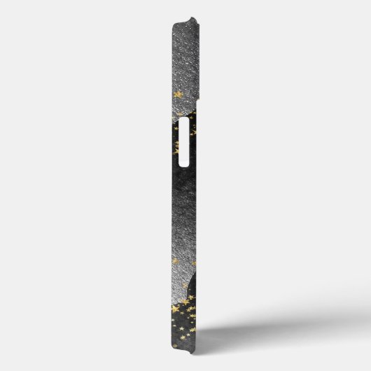 Schwarzer Gradient kosmischer Sternraum Case-Mate iPhone Hülle (Rückseite / Rechts)