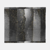 Schwarzer Gradient kosmischer Sternraum Fleecedecke (Vorderseite (Horizontal))