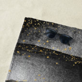 Schwarzer Gradient kosmischer Sternraum Strandtuch (Beispiel)