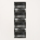 Schwarzer Gradient kosmischer Sternraum Yogamatte (Vorderseite)