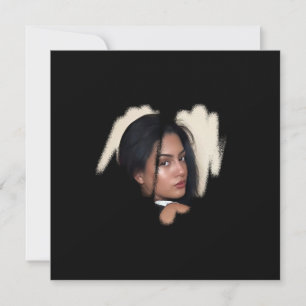 Schwarzer Graffiti-Herzrahmen der 1. Klasse Karte