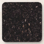 Schwarzer Granit Getränkeuntersetzer (Vorderseite)
