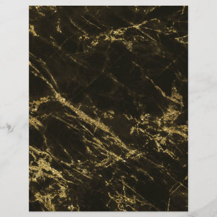 Schwarzer Granit Marmor Gold Veins 2 Scrapbook Pap