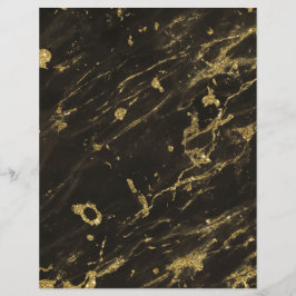 Schwarzer Granit Marmor Gold Veins 3 Scrapbook Pap