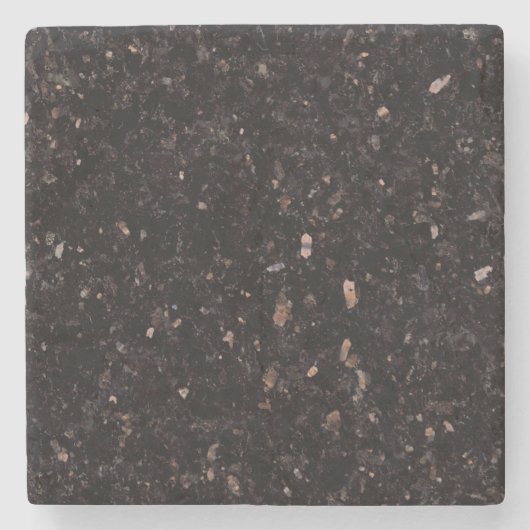 Schwarzer Granit Steinuntersetzer (Vorderseite)