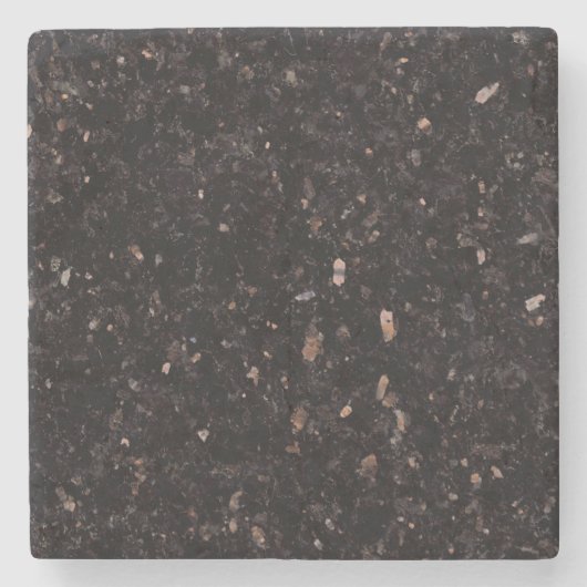 Schwarzer Granit Steinuntersetzer (Vorderseite)