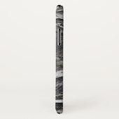 Schwarzer, grauer, weißer abstrakter gemalter Case-Mate iPhone hülle (Hinten/Rechts)