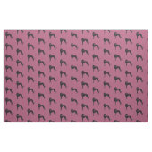 Schwarzer Grauhund Silhouette Hund Kunststoffe Stoff (Fat Quarter (45,7 x 55,9 cm))