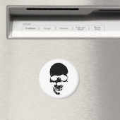 Schwarzer grimmiger Sensenmann Skull Magnet (In Situ (Geschirrspüler))