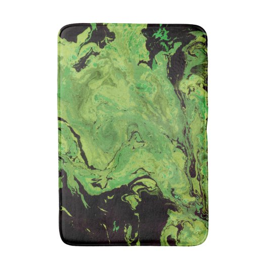 Schwarzer grüner Marmor Badematte (Vorderseite Vertikal)