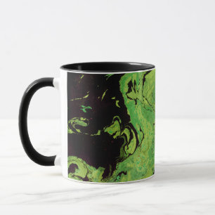 Schwarzer grüner Marmor Tasse