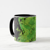 Schwarzer grüner Marmor Tasse (Vorderseite Links)