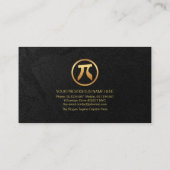 Schwarzer Grunge "Ich lehre Physik" Periodischer T Visitenkarte (Rückseite)