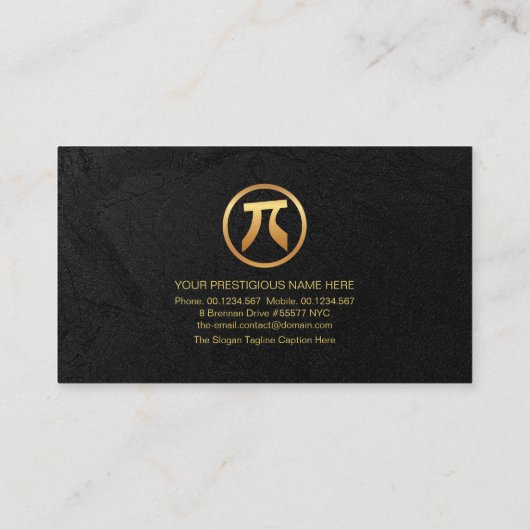 Schwarzer Grunge "Ich lehre Physik" Periodischer T Visitenkarte (Rückseite)