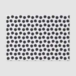 Schwarzer Grunge Polka Dot Papier