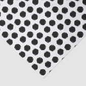 Schwarzer Grunge Polka Dot Papier (Ausschnitt)