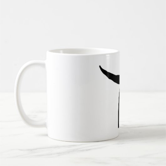 Schwarzer Gurt-Party Kaffeetasse (Links)