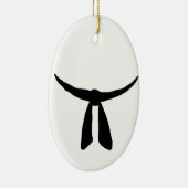 Schwarzer Gurt-Party Keramikornament (Rechts)