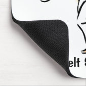 Schwarzer Gurt-Staat des Verstandes Mousepad, Art Mousepad (Ecke)