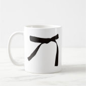 Schwarzer Gurt-Tasse Kaffeetasse (Links)
