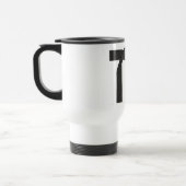 Schwarzer Gurt-Tasse Reisebecher (Links)