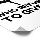 SCHWARZER GURT WEISSER GURT WEIGERT POSTER (Ecke)