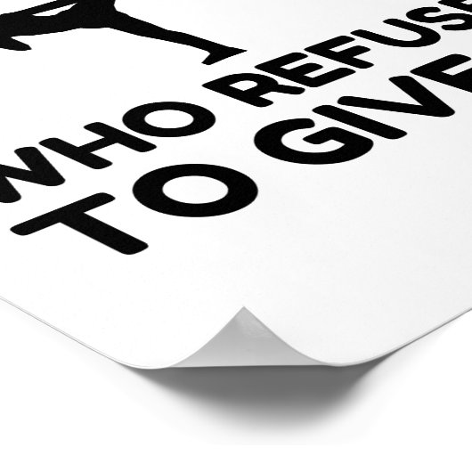 SCHWARZER GURT WEISSER GURT WEIGERT POSTER (Ecke)