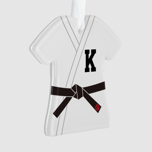 Schwarzer Gürtel (anfänglich anpassbar) Ornament (Vorderseite)