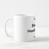 Schwarzer Gürtel benötigt den KAFFEE und WARNT! , Kaffeetasse (Links)