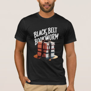 Schwarzer Gürtel & Bookworm T-Shirt