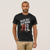 Schwarzer Gürtel & Bookworm T-Shirt (Vorne ganz)