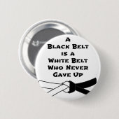 Schwarzer Gürtel Button (Vorne & Hinten)