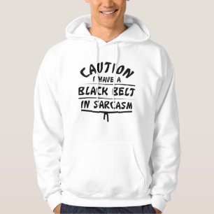 Schwarzer Gürtel Hoodie