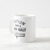 Schwarzer Gürtel Kaffeetasse (Vorderseite Links)