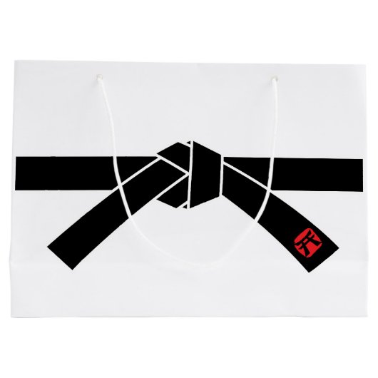 Schwarzer Gürtel, Kampfkunst Große Geschenktüte (Rückseite)