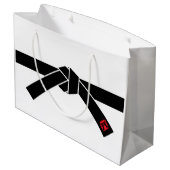 Schwarzer Gürtel, Kampfkunst Große Geschenktüte (Rückseite Schrägansicht)