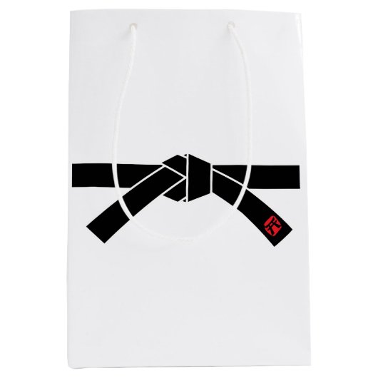 Schwarzer Gürtel, Kampfkunst Mittlere Geschenktüte (Vorderseite)