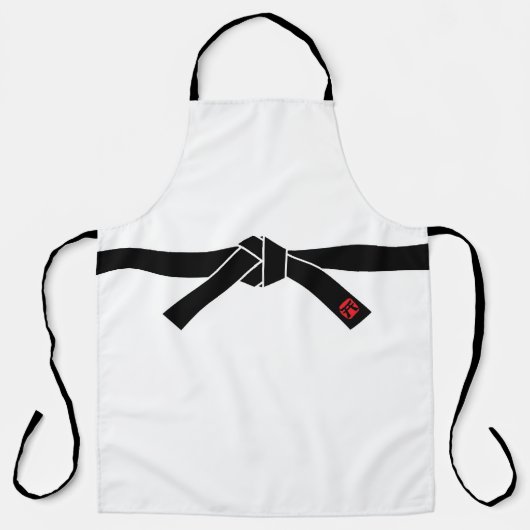 Schwarzer Gürtel, Kampfkunst Schürze (Vorderseite)