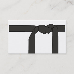 Schwarzer Gürtel/Karate-Lehrer Visitenkarte