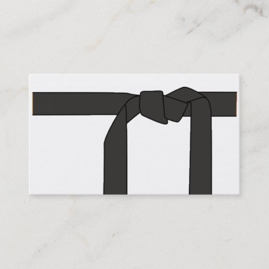 Schwarzer Gürtel/Karate-Lehrer Visitenkarte (Vorderseite)