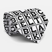 Schwarzer Gürtel, Karate Ranking Krawatte (Gerollt)