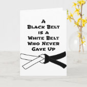 Schwarzer Gürtel Karte (Gelbe Blume)