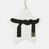 Schwarzer Gürtel Keramikornament (Rechts)